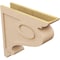 Ekena Millwork 6"W x 24"D x 24"H Thin Scroll Rough Cedar Woodgrain TimberThane Corbel, Primed Tan CORUR06X24X24SCRRCPR - alternate 3